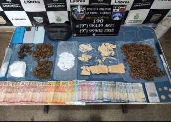 Quarteto é preso e adolescente é apreendido por tráfico de drogas em Lábrea, interior do AM