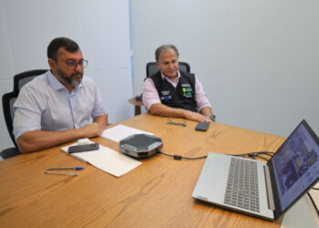 Wilson Lima discute ampliação de leitos e vacinação contra a dengue em reunião com Ministério da Saúde