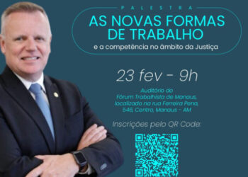 Com apoio da UEA, ministro Breno Medeiros realiza palestra sobre formas de trabalho