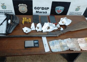 Homem é preso ao ser flagrado com drogas e arma de fogo no interior do AMp