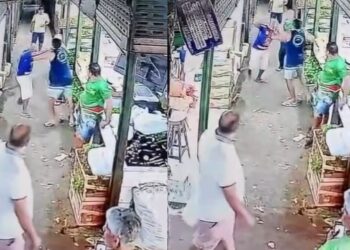 VÍDEO: Idoso é agredido durante confusão na Feira da Manaus Moderna