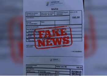 Prefeitura de Manaus alerta sobre autuação por infração de trânsito falsa