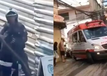 Polícia “Meu Deus é tiroteio”: vídeo mostra momento em que policial é baleado por bandido durante abordagem