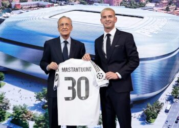 Real Madrid apresenta Franco Mastantuono, joia da Argentina