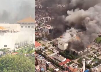 Manifestantes incendeiam Parlamento e casas de ministros no Nepal