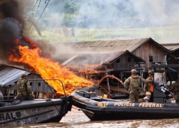 Garimpo ilegal tem prejuízo de R$ 18 milhões após operação no Amazonas, diz PF