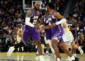 LeBron e Bronny fazem história com 1ª assistência de filho para pai na NBA